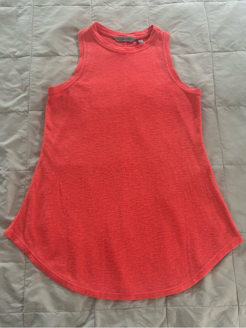 Athleta Breezy Tank in Coral Quest Women’s XXS, Athletic Sleeveless Swing Tank